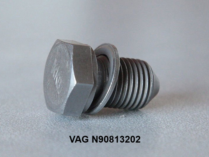 Пробка VAG N90813202 масляного поддона двигателя Skoda Rapid