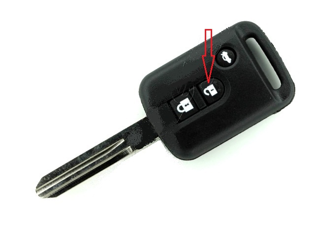 Кнопка разблокировки на ключе Nissan Almera Classic