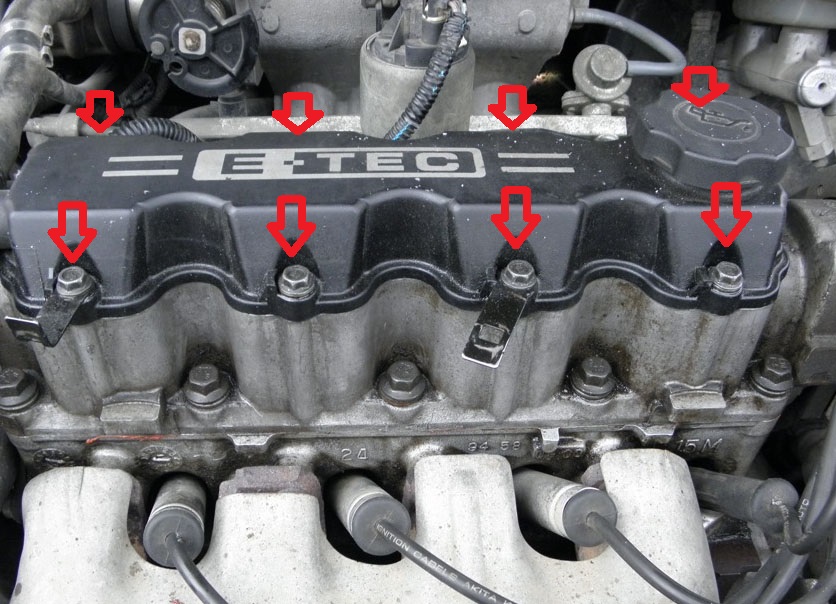 Крепления крышки головки блока цилиндров Chevrolet Lanos