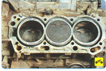 Очистка привалочных поверхностей головки и блока цилиндров Mitsubishi Outlander XL II