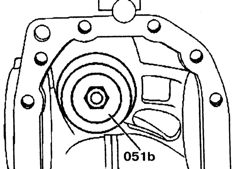 Установка измерителя в корпус редуктора Mercedes Benz W203