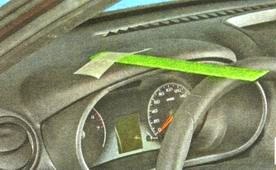 Прикрепление линейки для проверки люфта рулевого управления Лада Гранта (ВАЗ 2190)