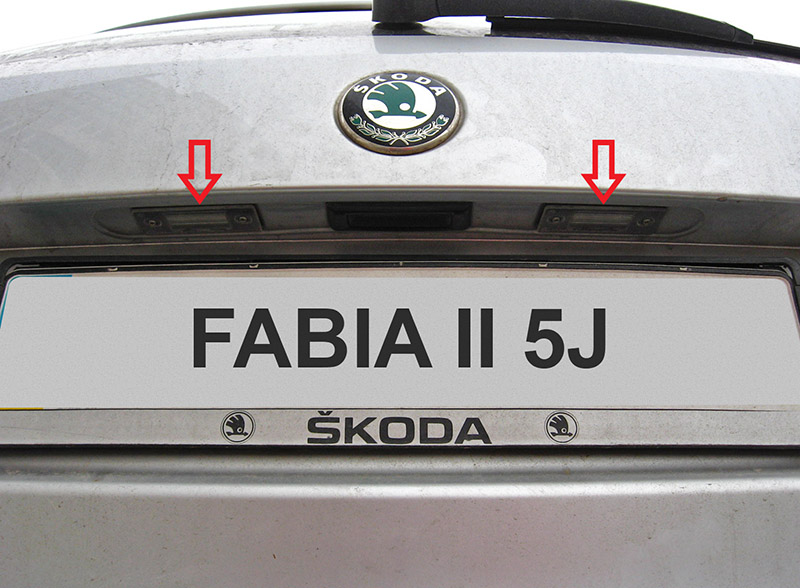 Проверка внешнего освещения Skoda Fabia II 2007