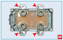 Подсоединение высоковольтных проводов к выводам катушки Lada Largus