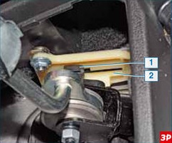 Проверка регулировки механизма управления коробкой передач Лада Гранта (ВАЗ 2190)