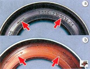 Идентификация размещения сальников приводов колес Лада Гранта (ВАЗ 2190)