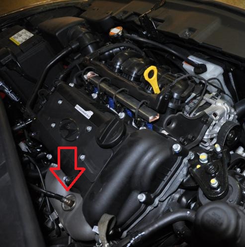 Датчик концентрации кислорода в отработавших газах на автомобиле Hyundai Solaris