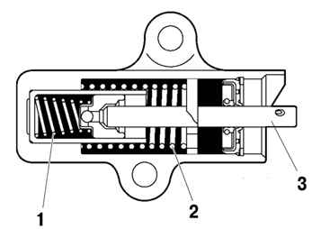Натяжитель зубчатого ремня привода механизма газораспределения двигателя 1MZ-FE  Toyota Camry 