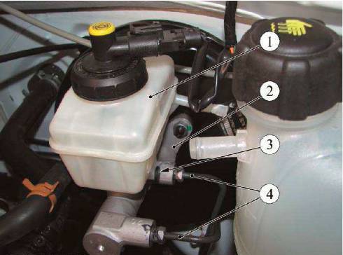 Элементы тормозной системы автомобилей, оборудованных АБС Lada Largus