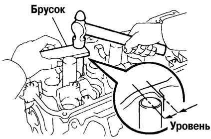 Запрессовка новой трубки системы вентиляции картера Toyota Camry 