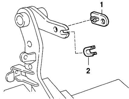 Снятие втулки сервопривода педали сцепления и крышки пружины Toyota Camry 