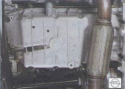 Масляный картер двигателя на автомобиле Opel Astra