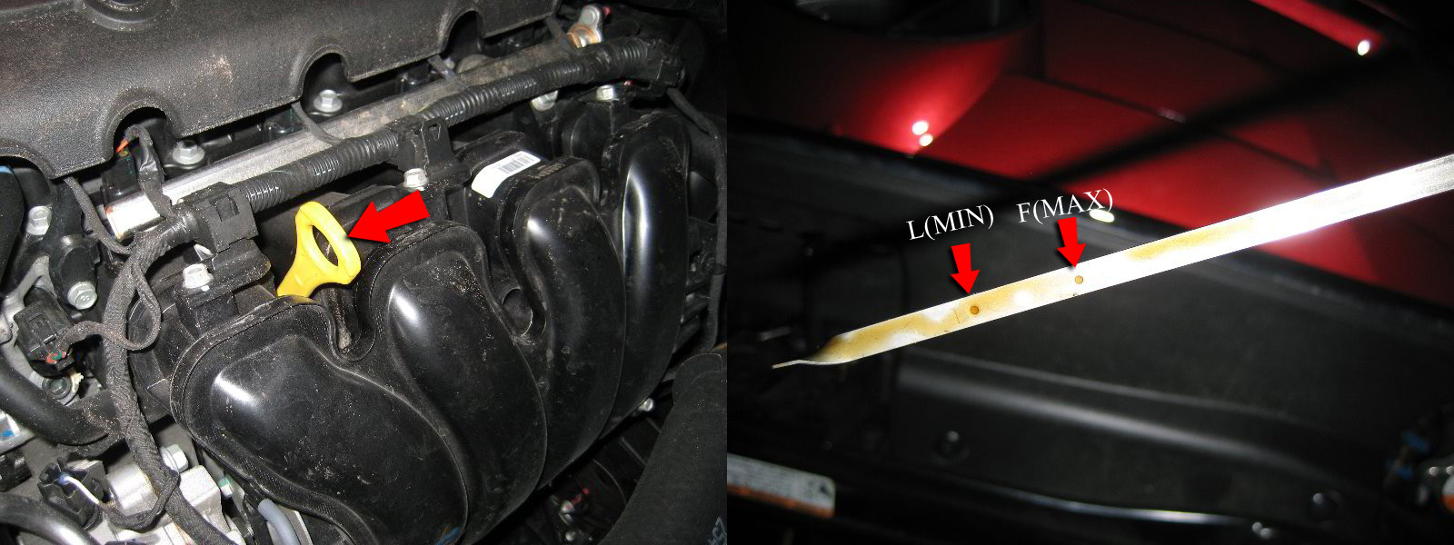 Проверка уровня моторного масла на Hyundai Santa Fe CM 2006-2012