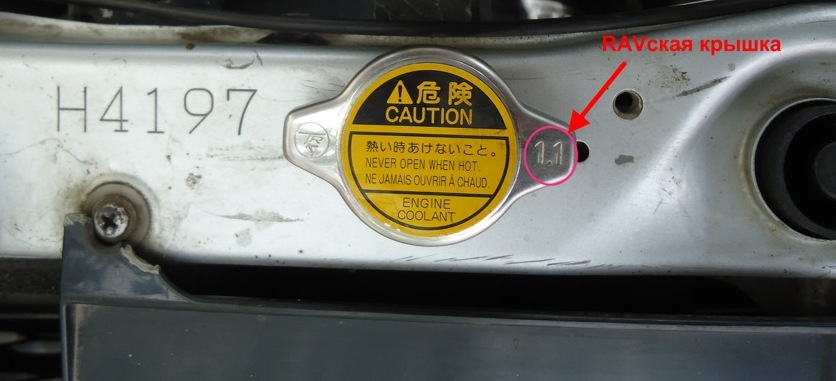 Крышка радиатора Toyota RAV4