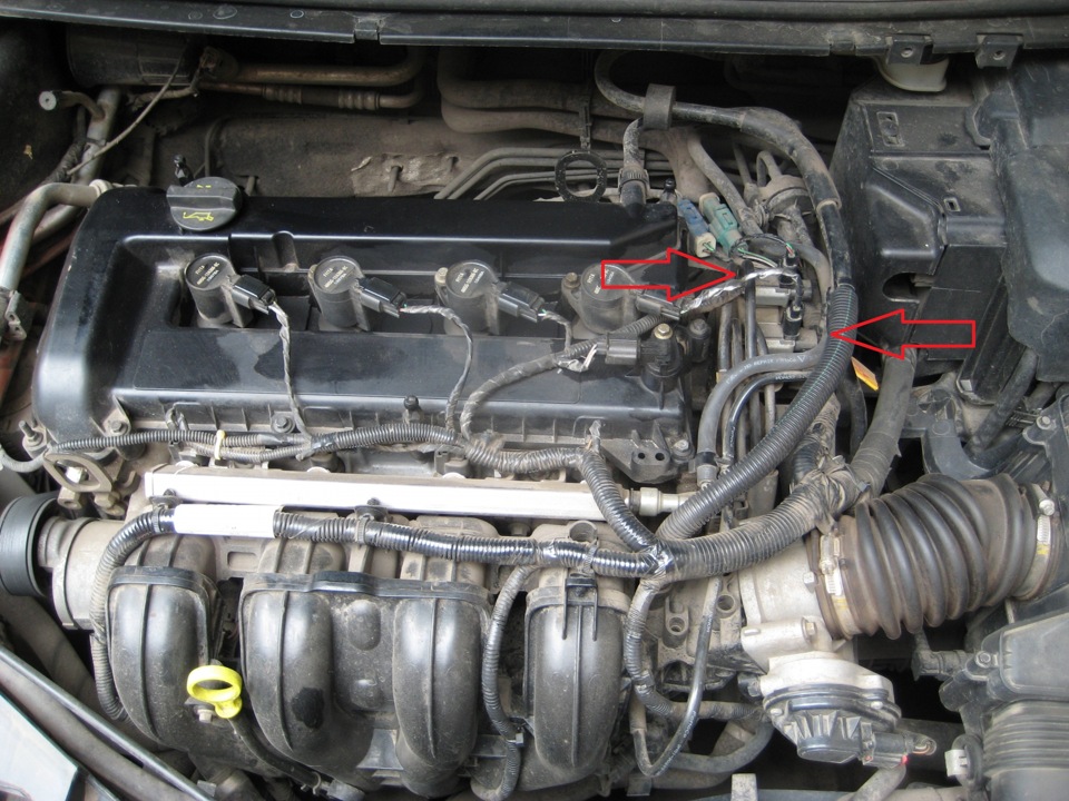 Расположение блока клапанов в автомобиле Ford Focus 2