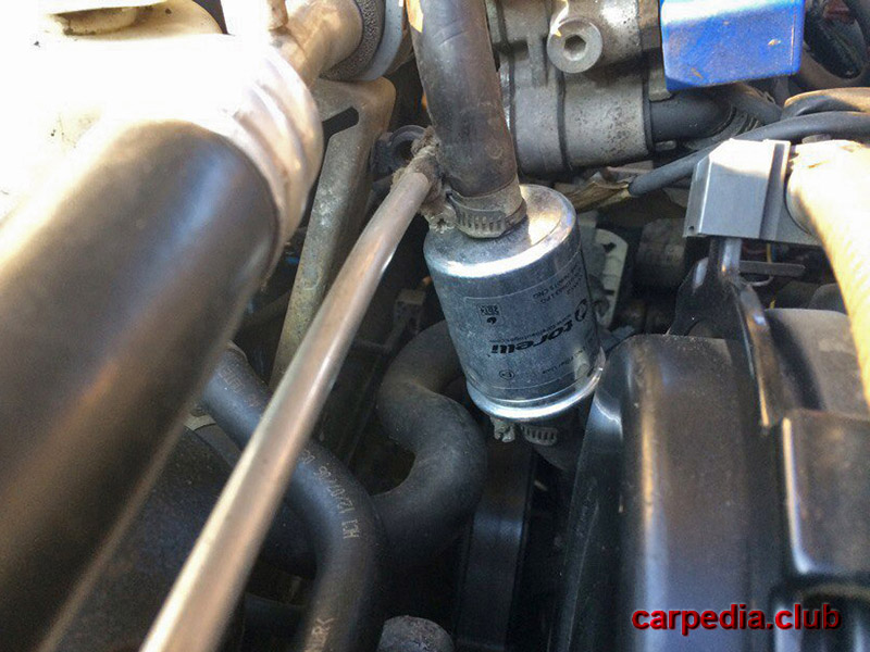 Установить газовый фильтр тонкой очистки на автомобиле Mitsubishi Galant 9 2007