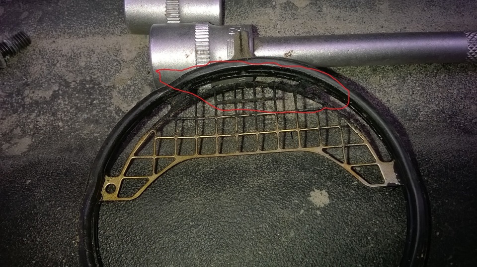 Загрязнения сетки дросселя двигателя Toyota RAV4