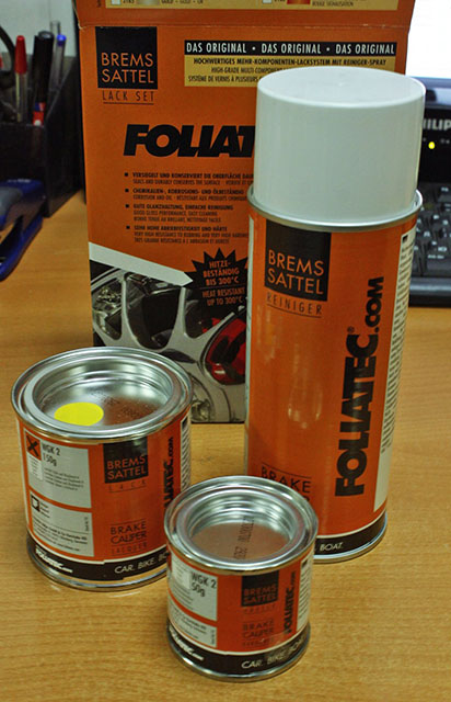Краска Foliatec для покраски тормозных элементов автомобиля Skoda Fabia