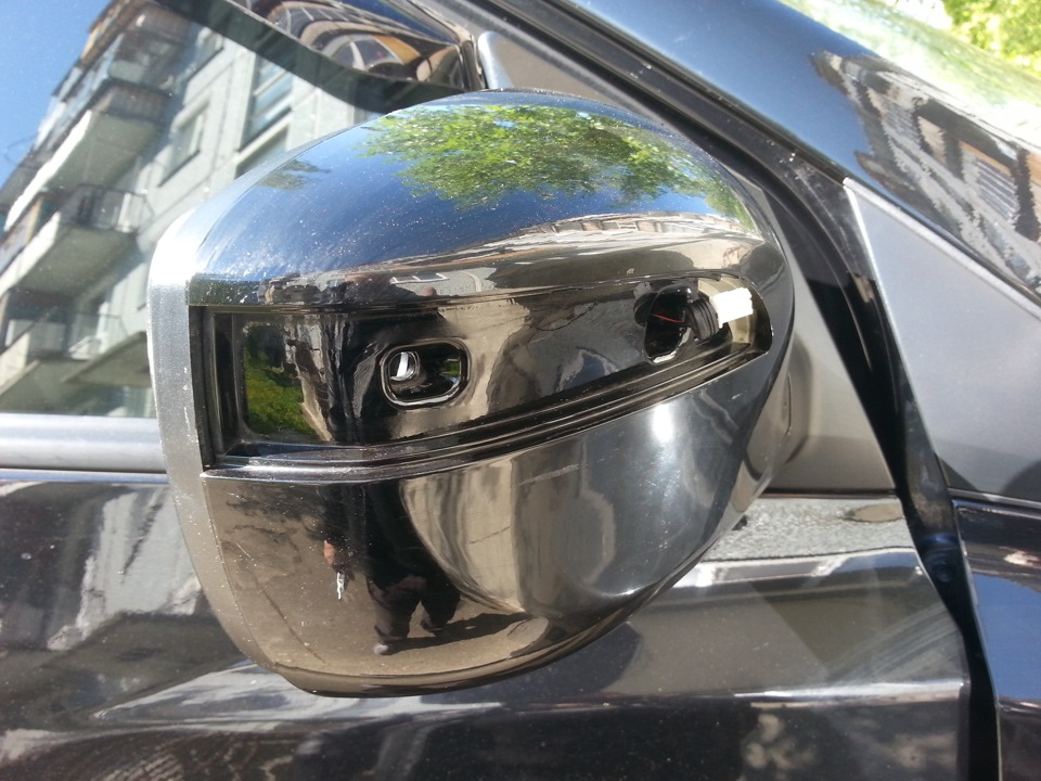 Наружное зеркало без повторителя поворота на автомобиле Hyundai ix35