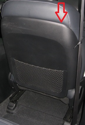 Спинка водительского сиденья на автомобиле Hyundai ix35