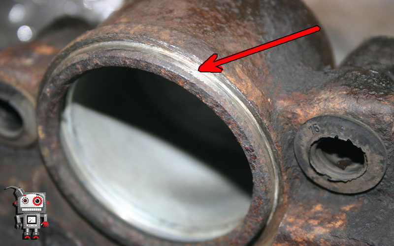 Поверхность под чехлом тормозного цилиндра для очистки тормозного механизма Volkswagen Passat B6 2005-2010