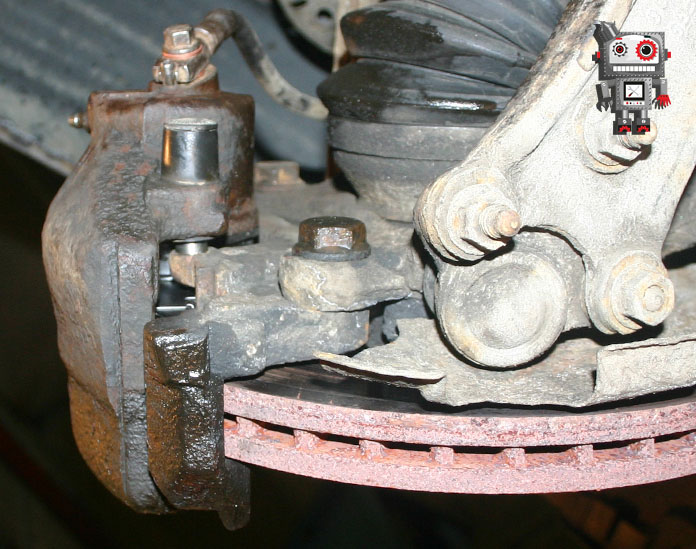 Осмотр тормозного механизма на предмет утечек Volkswagen Passat B6 2005-2010