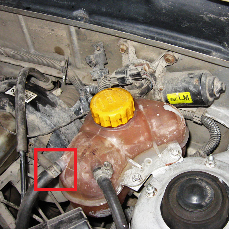 Хомут крепления шланга отвода жидкости от блока подогрева дроссельного узла Chevrolet Lanos