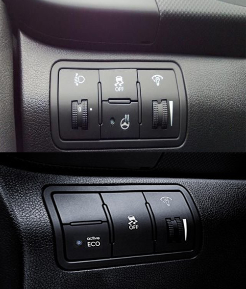 Отличия кнопок управления ESP от Hyundai Accent и Hyundai Solaris 2010-2016