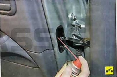 Палец и механизм ограничителя открывания двери Nissan Almera Classic