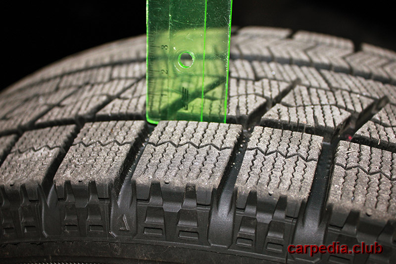 Проверить глубину протектора шины на автомобиле Hyundai Elantra MD