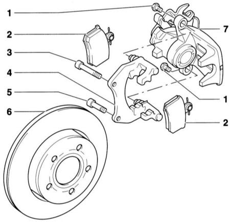 Тормозные механизмы задних колёс С38 Audi A4 2