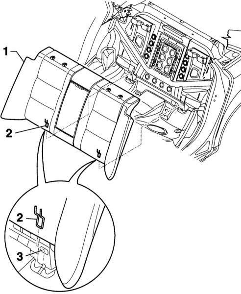 Снятие неподвижной спинки заднего сиденья Audi A4 II (B6)
