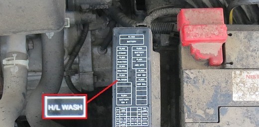 Расположение блок предохранителей Nissan Primera P12