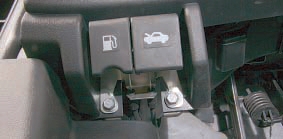 Болты крепления рукояток привода замка капота Nissan Qashqai