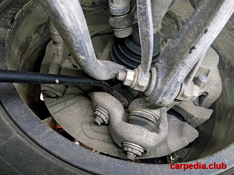 Проверка люфта в соединении поворотной опоры с тягой передней подвески BMW X5 F15