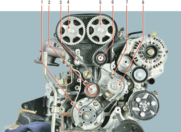 Привод газораспределительного механизма двигателя SQR481FC Chery Tiggo