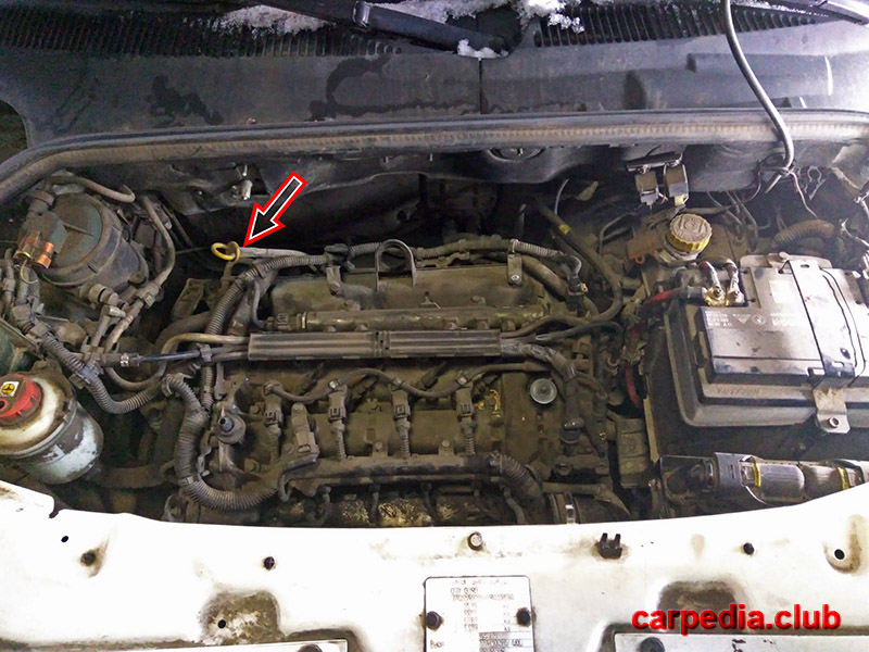 Щуп для контроля уровня моторного масла Fiat Doblo I 2001 - 2014