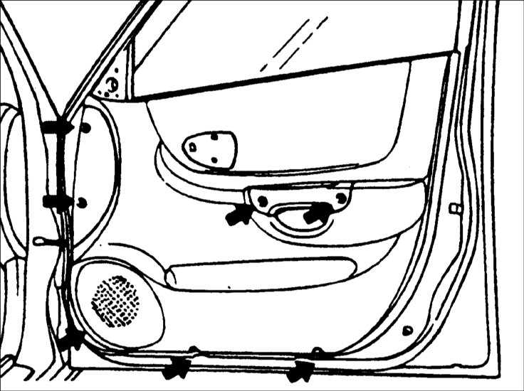 Крепление подлокотника Hyundai Matrix