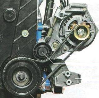Натяжение ремня привода генератора двигателя Лада Гранта (ВАЗ 2190)