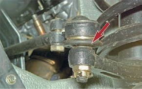 Расположение защитного чехла шарового шарнира рулевого управления Лада Гранта (ВАЗ 2190)