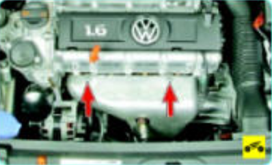 Снятие нижней части термоэкрана Volkswagen Polo