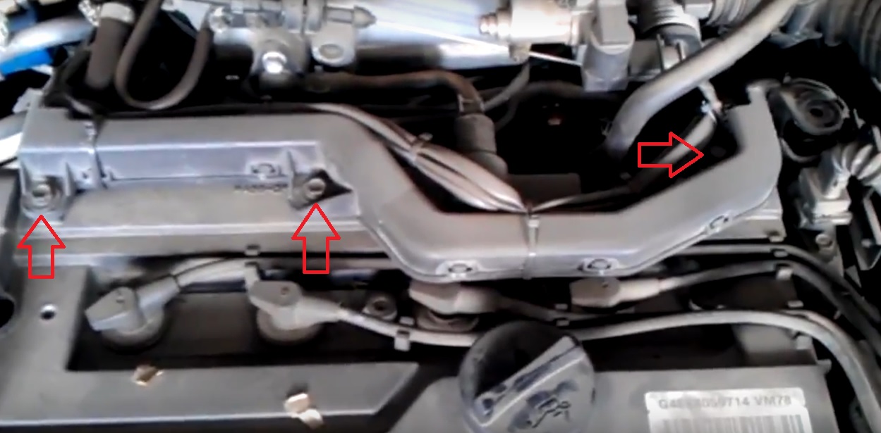 Расположение крепления защиты шлейфа двигателя на автомобиле Hyundai Accent MC