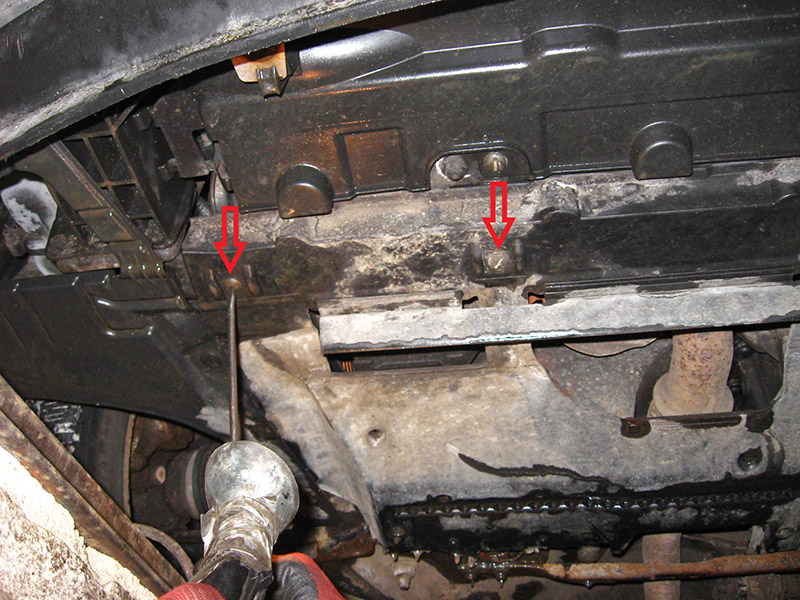 Винты крепления защиты картера двигателя с левой стороны Peugeot 207