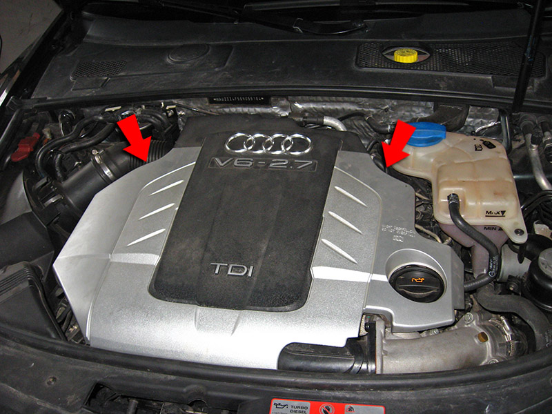 Крышка двигателя Audi A6 4F/C6 2004-2011