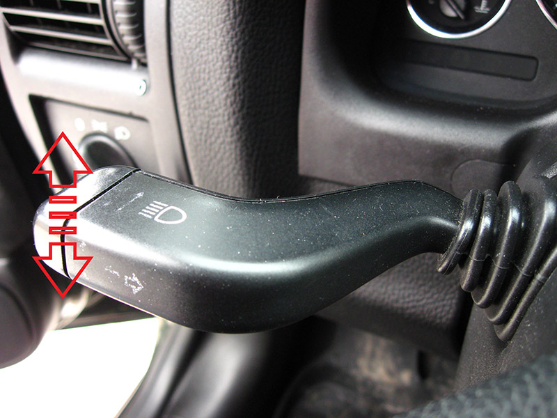 Регулировка подрулевого переключателя для включения указателей поворотов Opel Astra II G