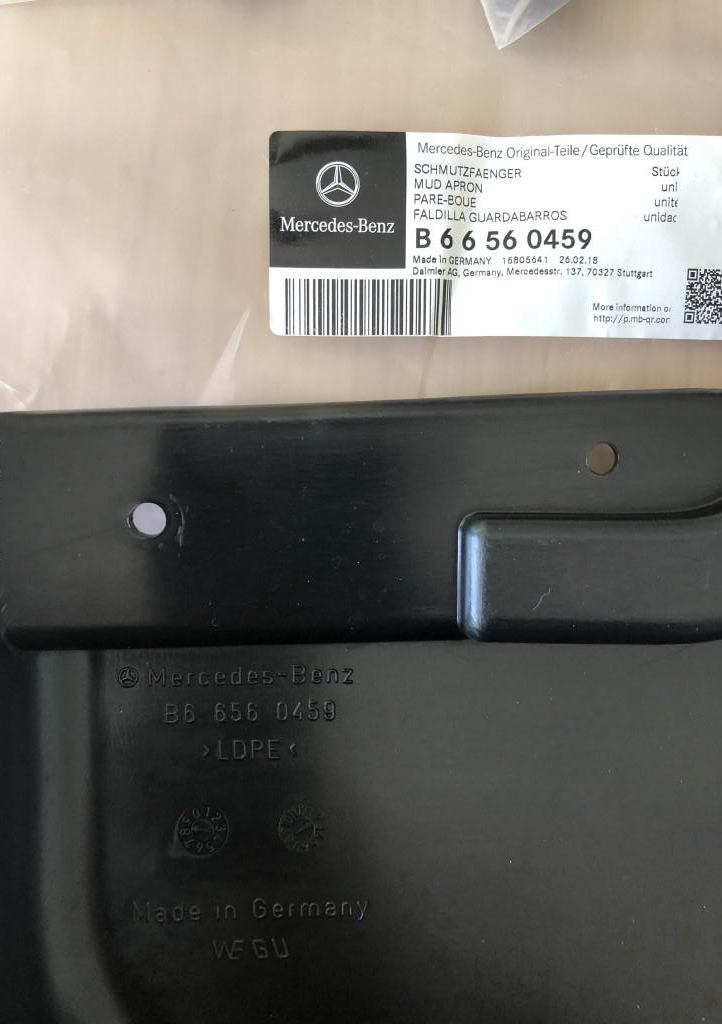 Задний брызговик B6 6 56 0459 для автомобиля Mercedes-Benz Vito W639