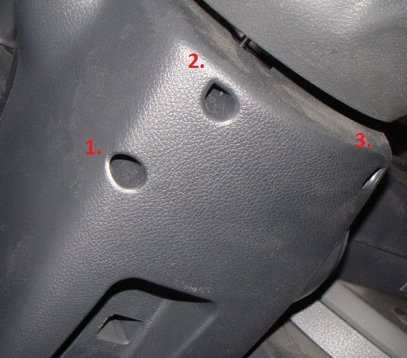 Снятие и установка кожуха рулевой колонки Nissan Note 2004 - 2012