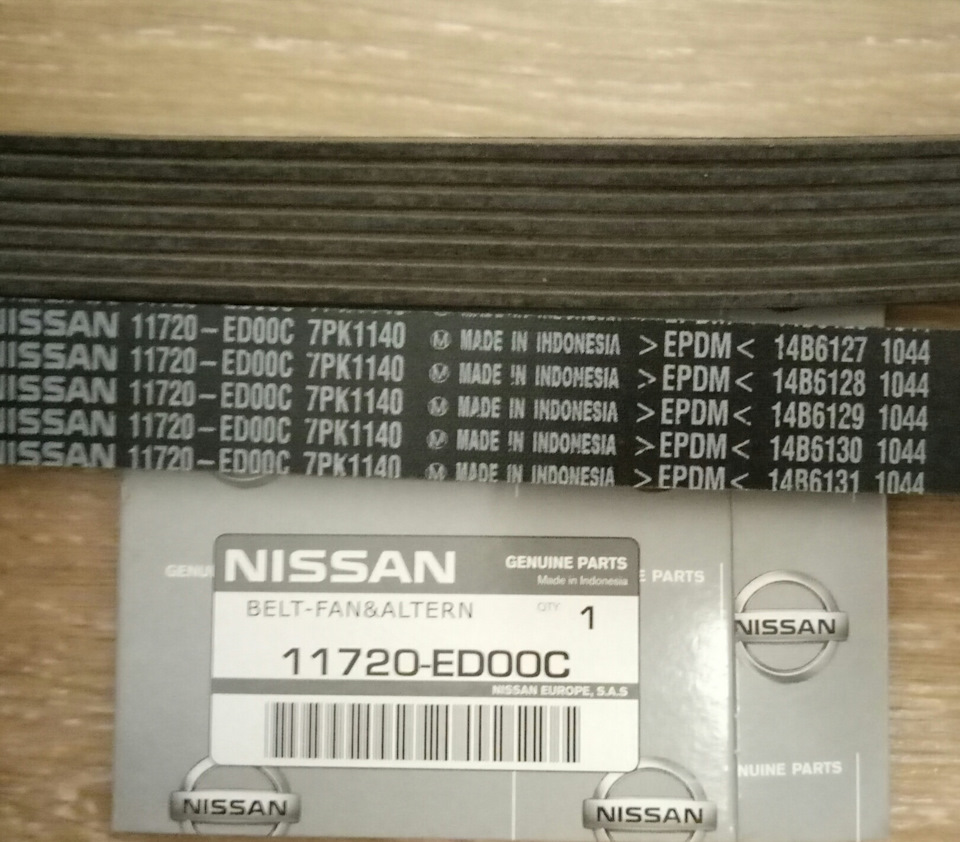 Замена приводного ремня двигателя HR16DE Nissan Note 2004 - 2012