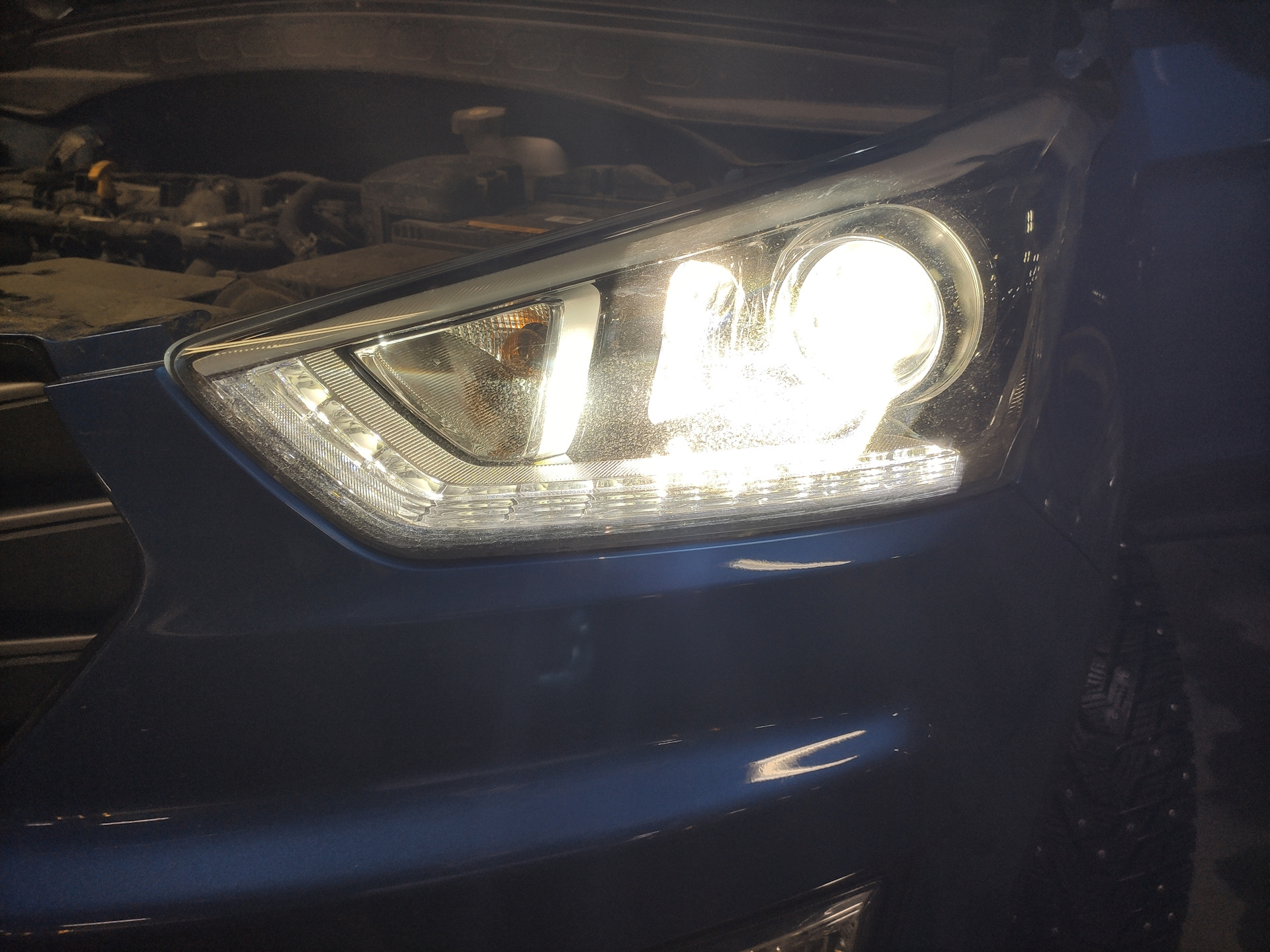 Замена лампочки дополнительной подсветки поворота Hyundai Creta