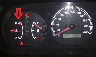 Указатель температуры охлаждающей жидкости двигателя Toyota Camry